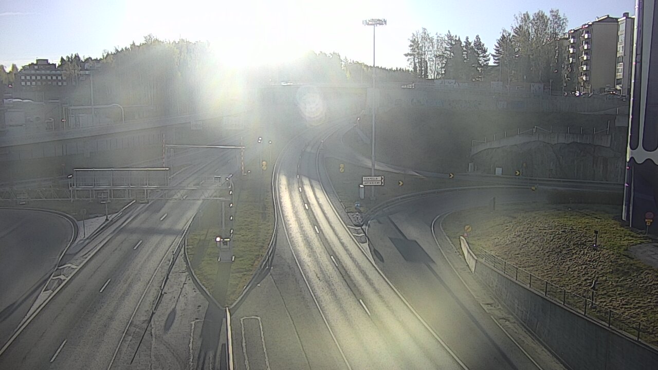 Weather Camera Image Väg 12 Tammerfors, Rantatunneli Armonkallio, Tampere, Pirkanmaa