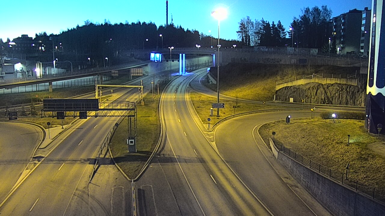 Weather Camera Image Väg 12 Tammerfors, Rantatunneli Armonkallio, Tampere, Pirkanmaa