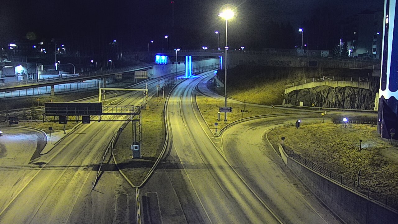 Weather Camera Image Väg 12 Tammerfors, Rantatunneli Armonkallio, Tampere, Pirkanmaa