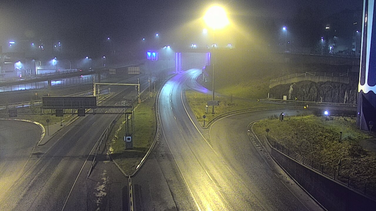 Weather Camera Image Väg 12 Tammerfors, Rantatunneli Armonkallio, Tampere, Pirkanmaa