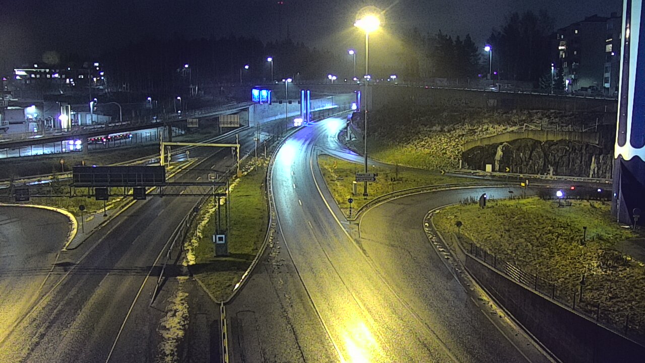 Weather Camera Image Väg 12 Tammerfors, Rantatunneli Armonkallio, Tampere, Pirkanmaa