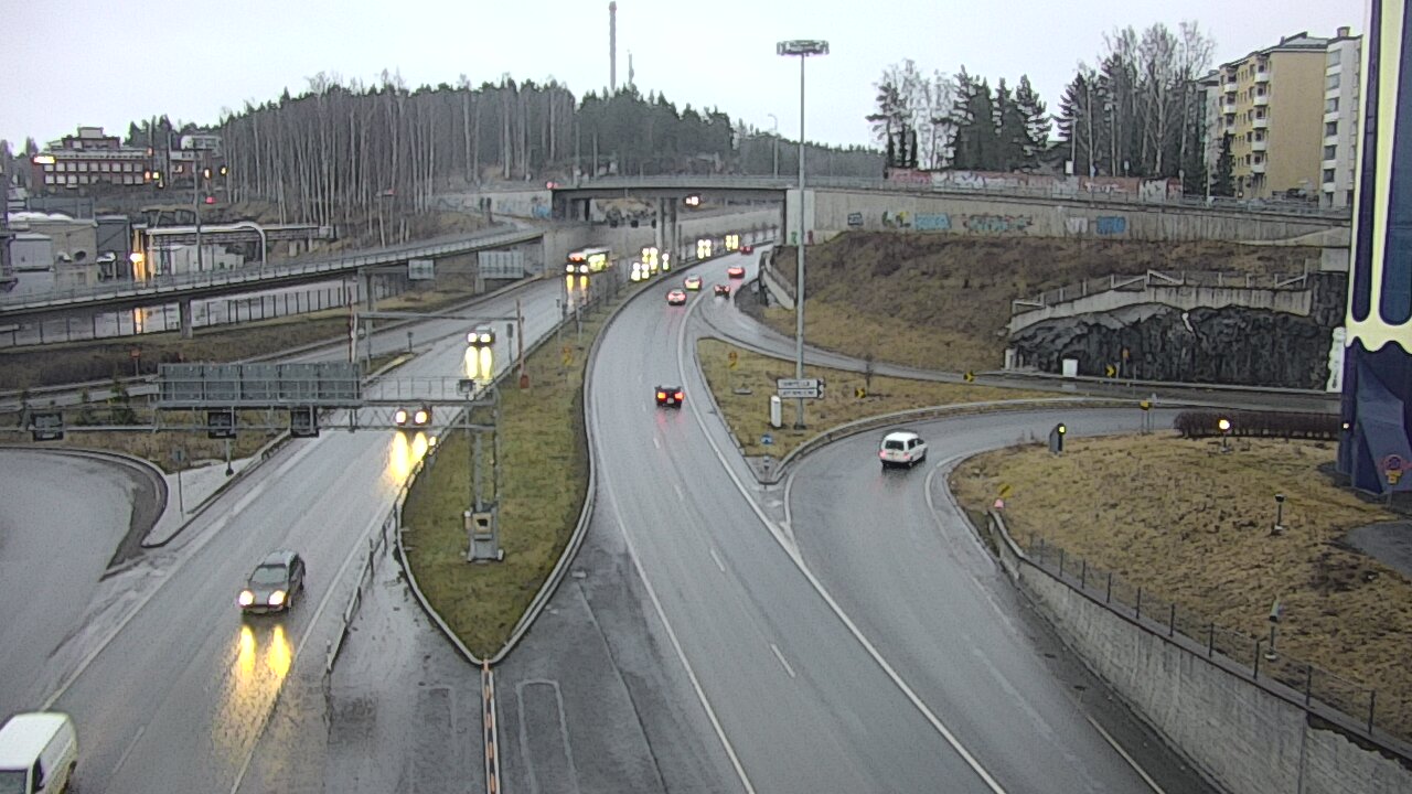 Weather Camera Image Väg 12 Tammerfors, Rantatunneli Armonkallio, Tampere, Pirkanmaa