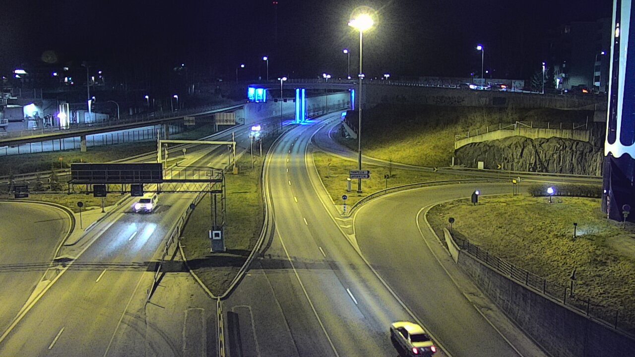 Weather Camera Image Väg 12 Tammerfors, Rantatunneli Armonkallio, Tampere, Pirkanmaa