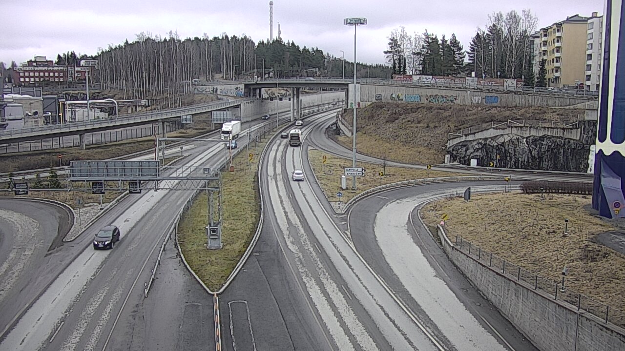 Weather Camera Image Väg 12 Tammerfors, Rantatunneli Armonkallio, Tampere, Pirkanmaa