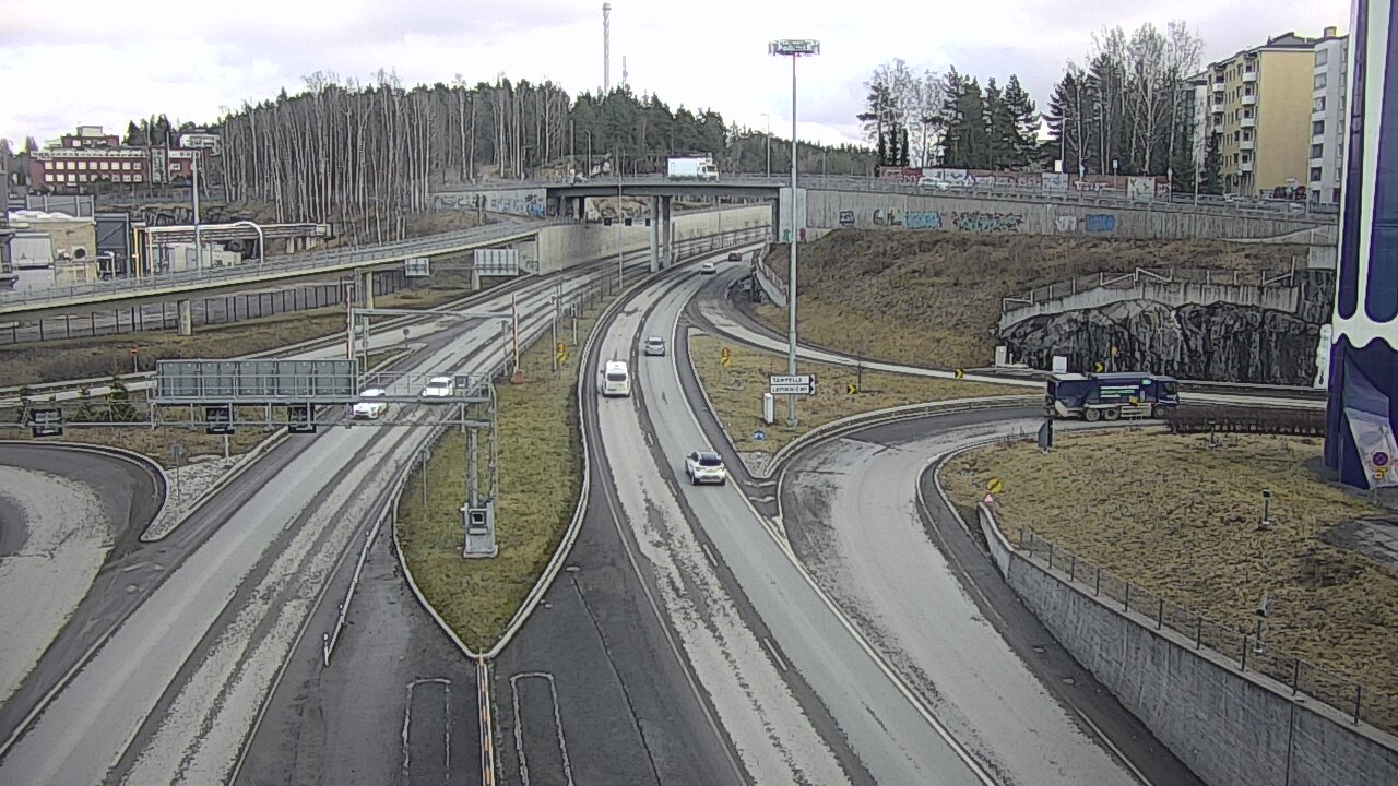 Weather Camera Image Väg 12 Tammerfors, Rantatunneli Armonkallio, Tampere, Pirkanmaa
