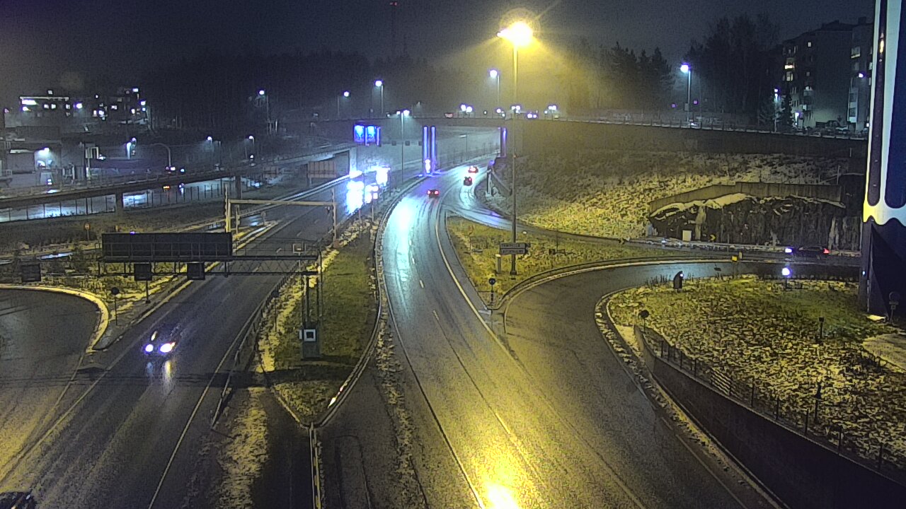 Weather Camera Image Väg 12 Tammerfors, Rantatunneli Armonkallio, Tampere, Pirkanmaa
