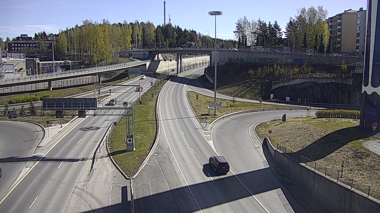 Weather Camera Image Väg 12 Tammerfors, Rantatunneli Armonkallio, Tampere, Pirkanmaa
