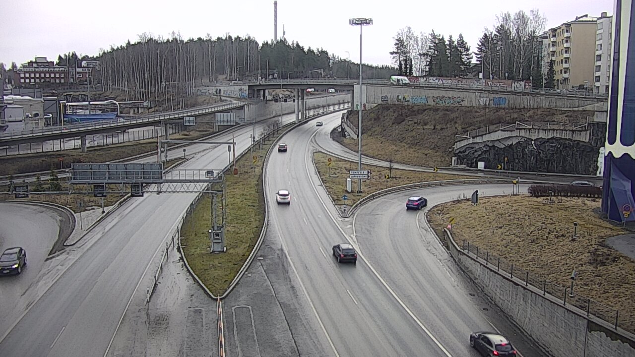 Weather Camera Image Väg 12 Tammerfors, Rantatunneli Armonkallio, Tampere, Pirkanmaa