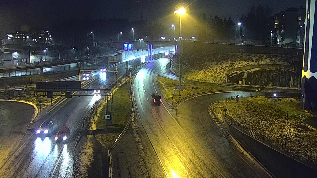 Weather Camera Image Väg 12 Tammerfors, Rantatunneli Armonkallio, Tampere, Pirkanmaa