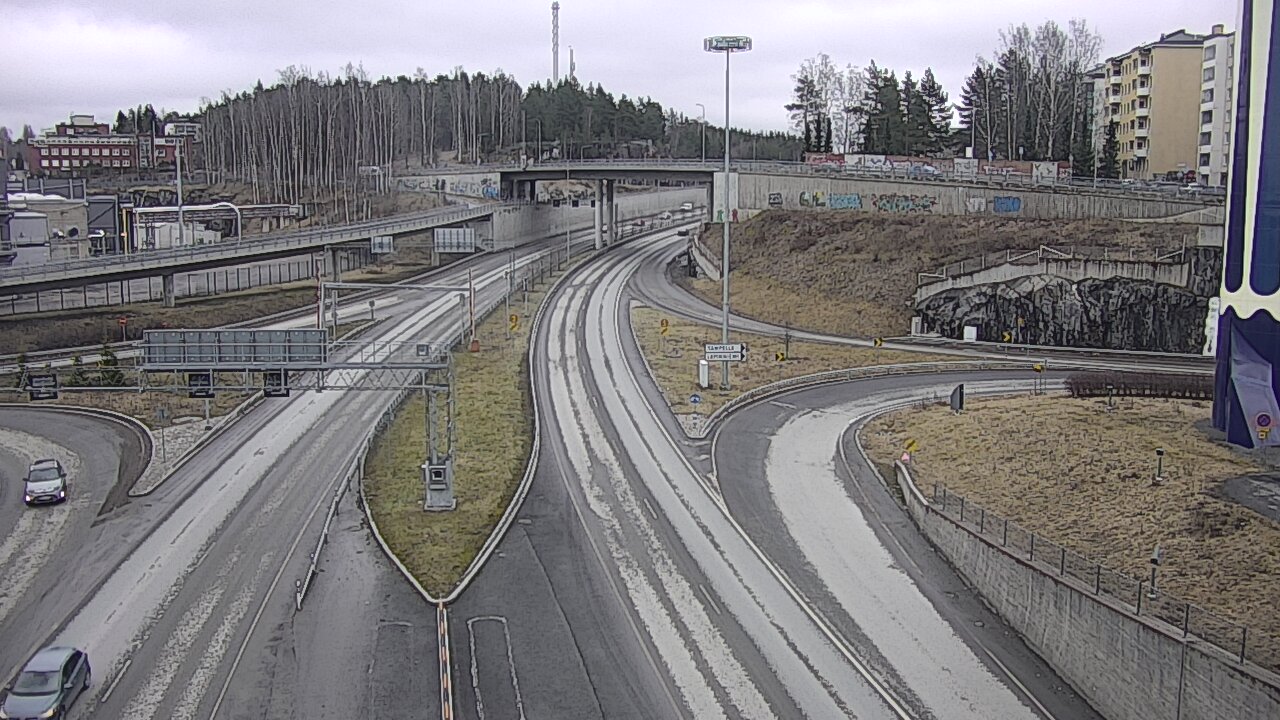 Weather Camera Image Väg 12 Tammerfors, Rantatunneli Armonkallio, Tampere, Pirkanmaa