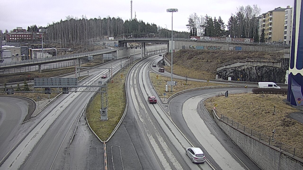 Weather Camera Image Väg 12 Tammerfors, Rantatunneli Armonkallio, Tampere, Pirkanmaa
