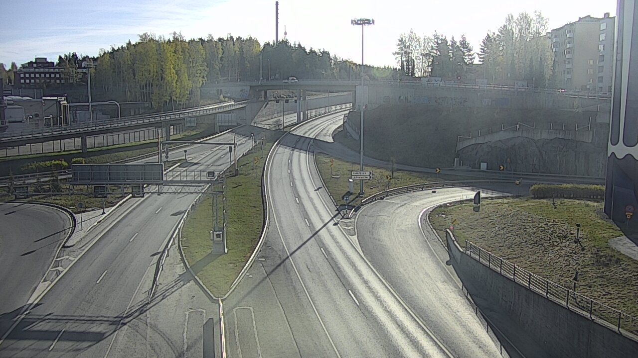 Weather Camera Image Väg 12 Tammerfors, Rantatunneli Armonkallio, Tampere, Pirkanmaa