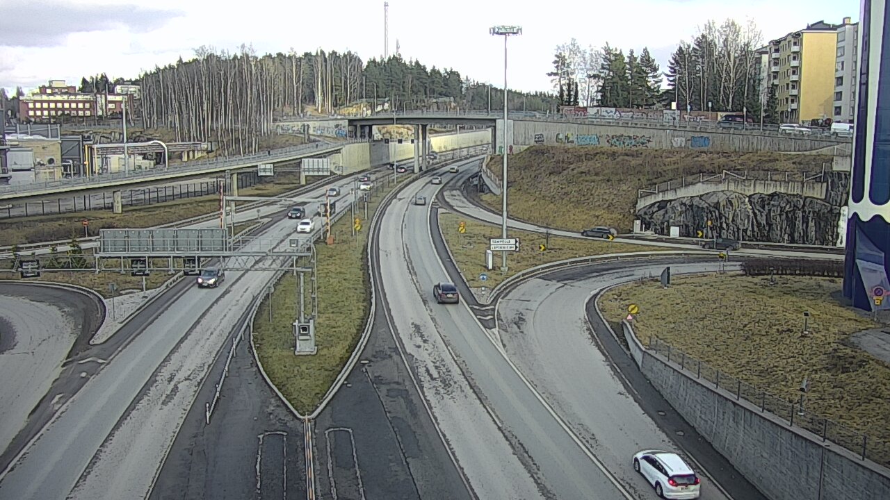 Weather Camera Image Väg 12 Tammerfors, Rantatunneli Armonkallio, Tampere, Pirkanmaa