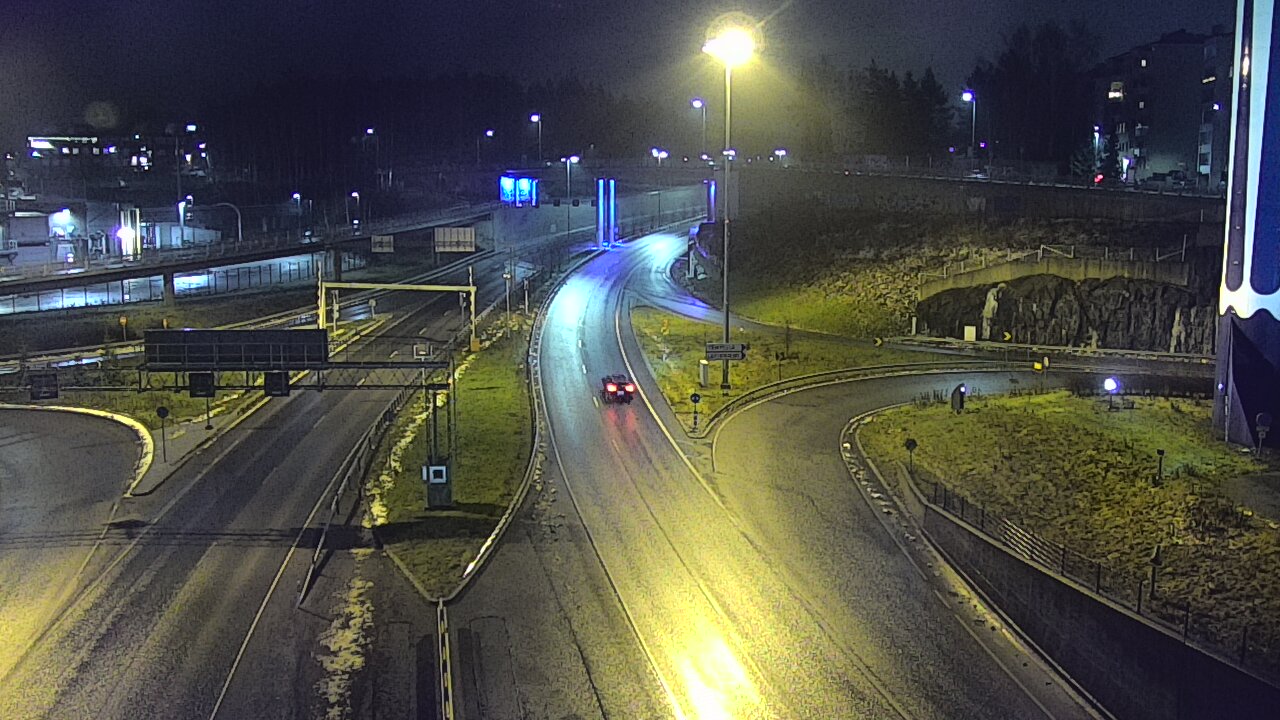 Weather Camera Image Väg 12 Tammerfors, Rantatunneli Armonkallio, Tampere, Pirkanmaa