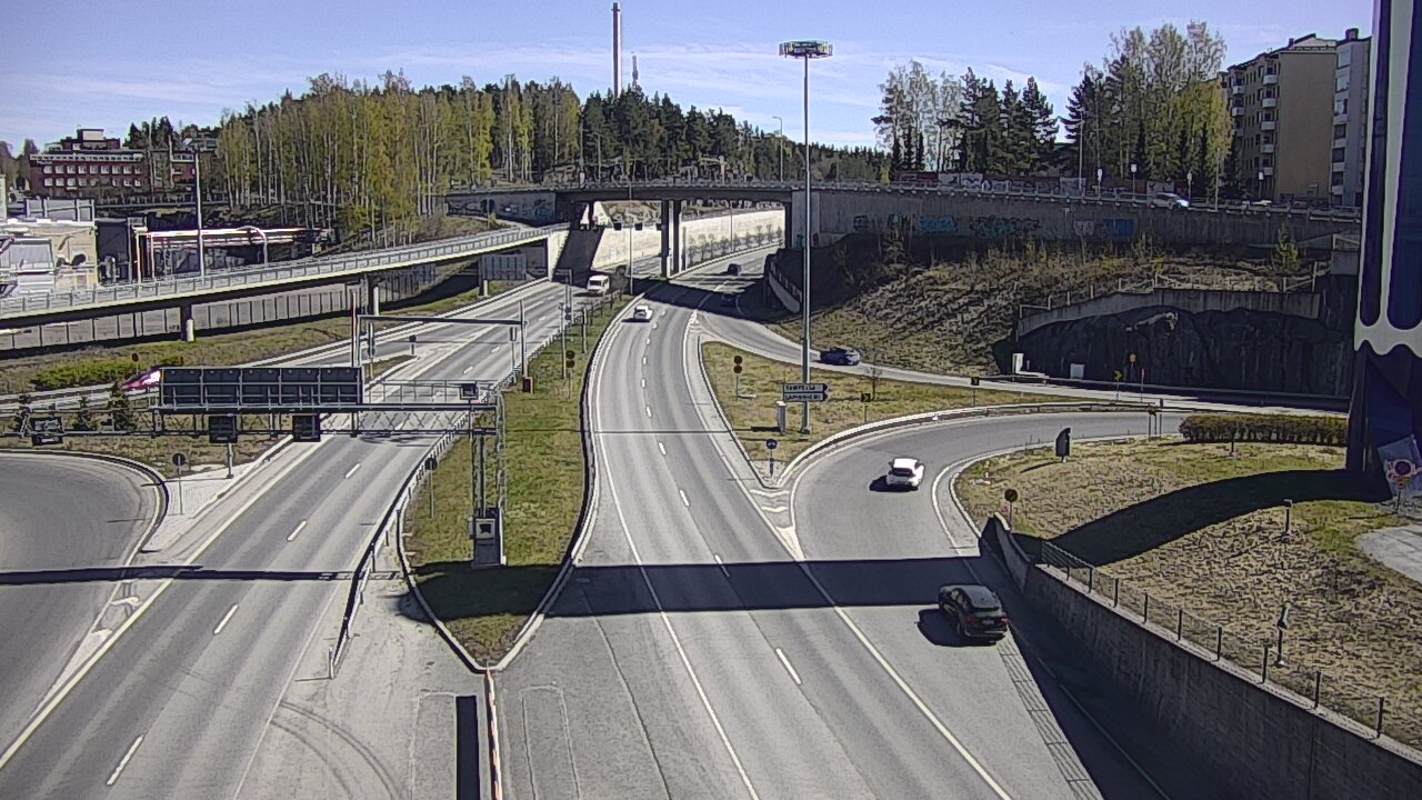 Weather Camera Image Väg 12 Tammerfors, Rantatunneli Armonkallio, Tampere, Pirkanmaa