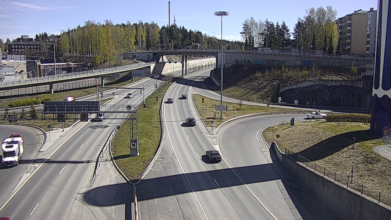 Weather Camera Image Väg 12 Tammerfors, Rantatunneli Armonkallio, Tampere, Pirkanmaa