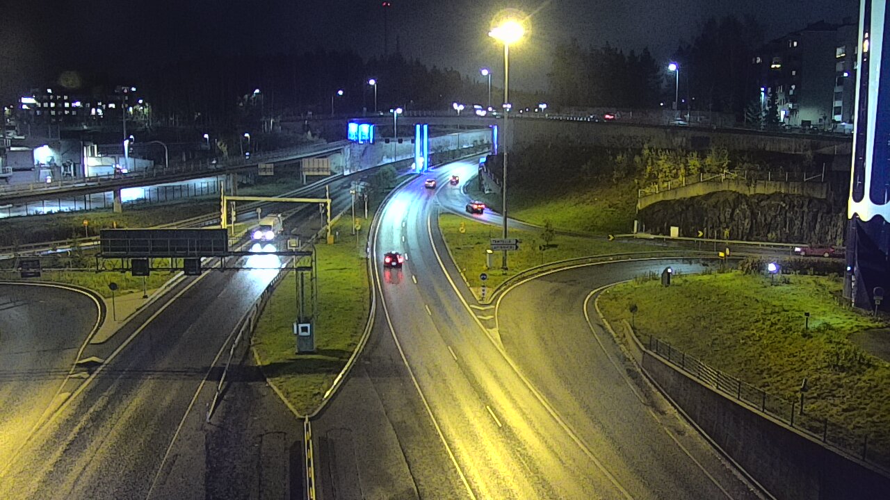 Weather Camera Image Väg 12 Tammerfors, Rantatunneli Armonkallio, Tampere, Pirkanmaa
