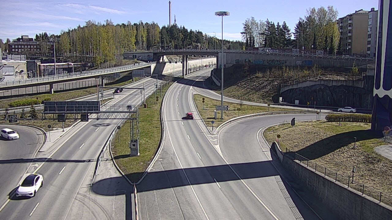 Weather Camera Image Väg 12 Tammerfors, Rantatunneli Armonkallio, Tampere, Pirkanmaa
