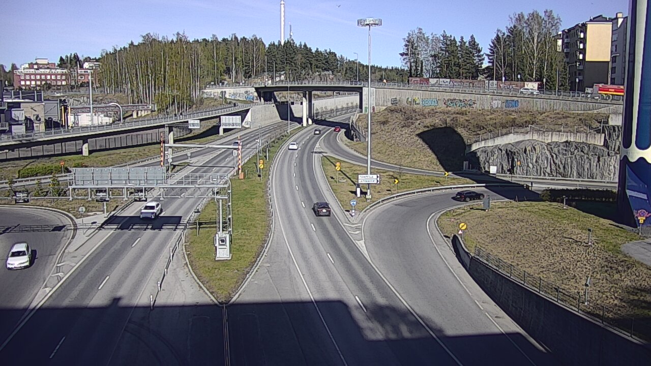 Weather Camera Image Väg 12 Tammerfors, Rantatunneli Armonkallio, Tampere, Pirkanmaa