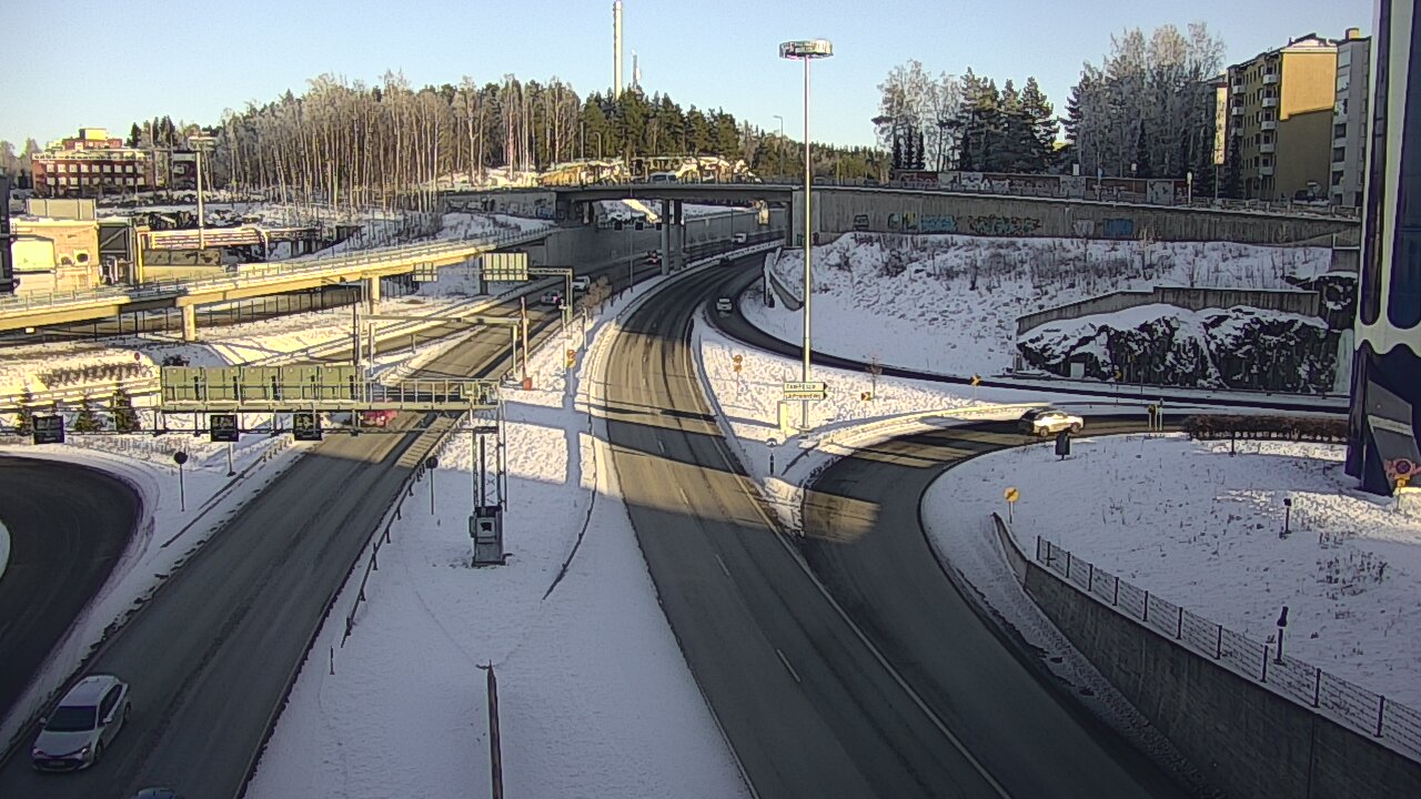 Weather Camera Image Väg 12 Tammerfors, Rantatunneli Armonkallio, Tampere, Pirkanmaa