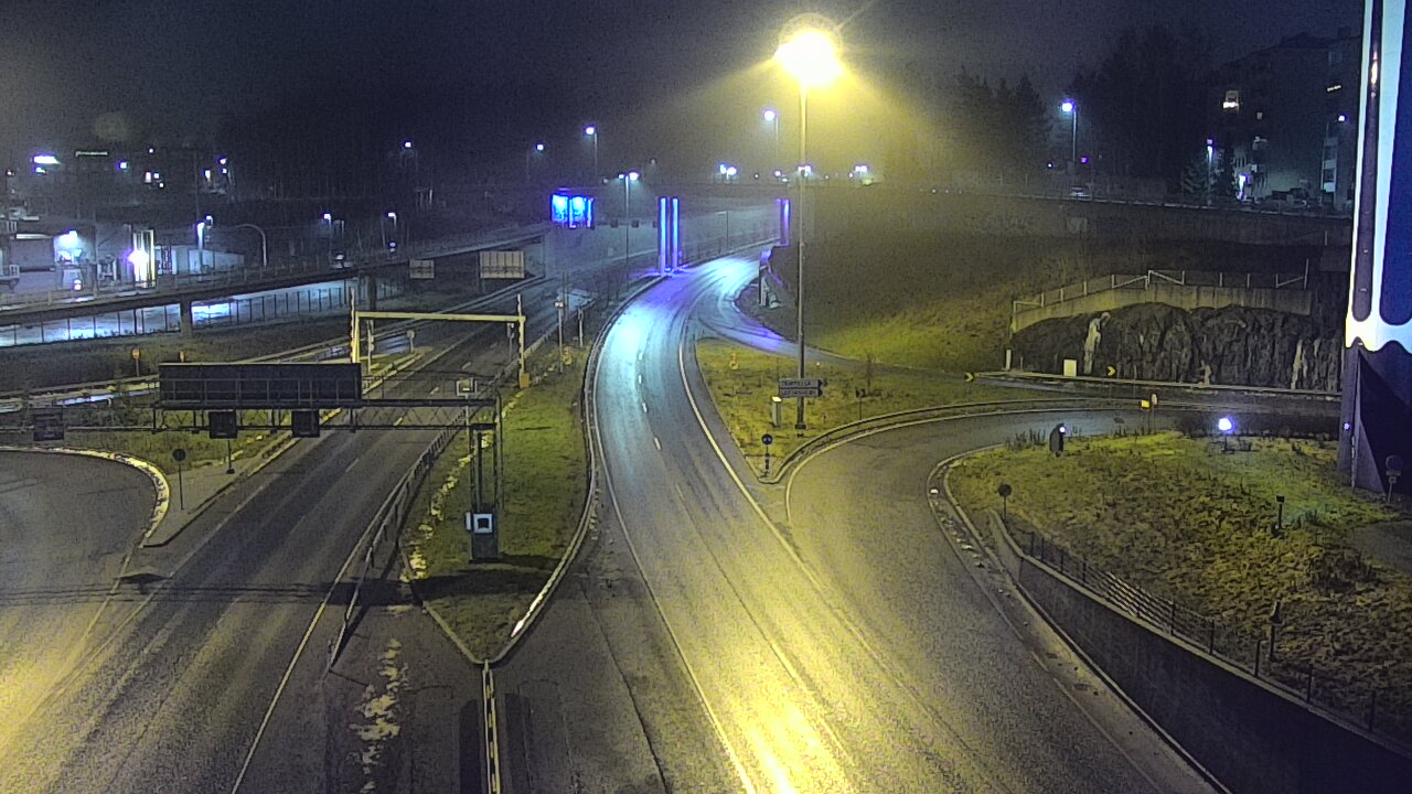 Weather Camera Image Väg 12 Tammerfors, Rantatunneli Armonkallio, Tampere, Pirkanmaa