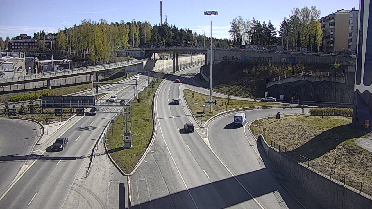 Weather Camera Image Väg 12 Tammerfors, Rantatunneli Armonkallio, Tampere, Pirkanmaa