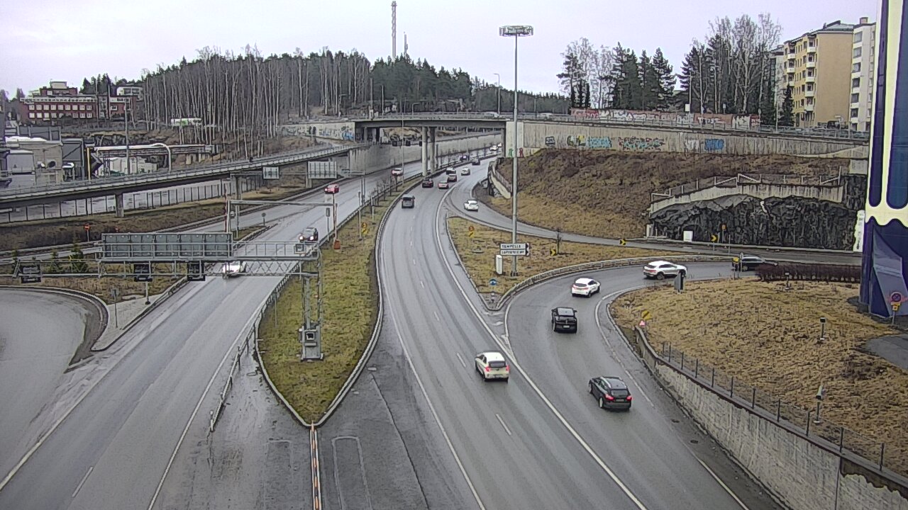 Weather Camera Image Väg 12 Tammerfors, Rantatunneli Armonkallio, Tampere, Pirkanmaa