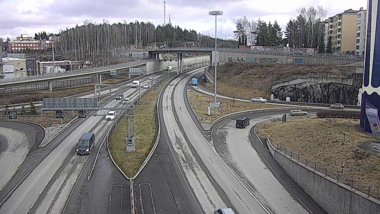 Weather Camera Image Väg 12 Tammerfors, Rantatunneli Armonkallio, Tampere, Pirkanmaa
