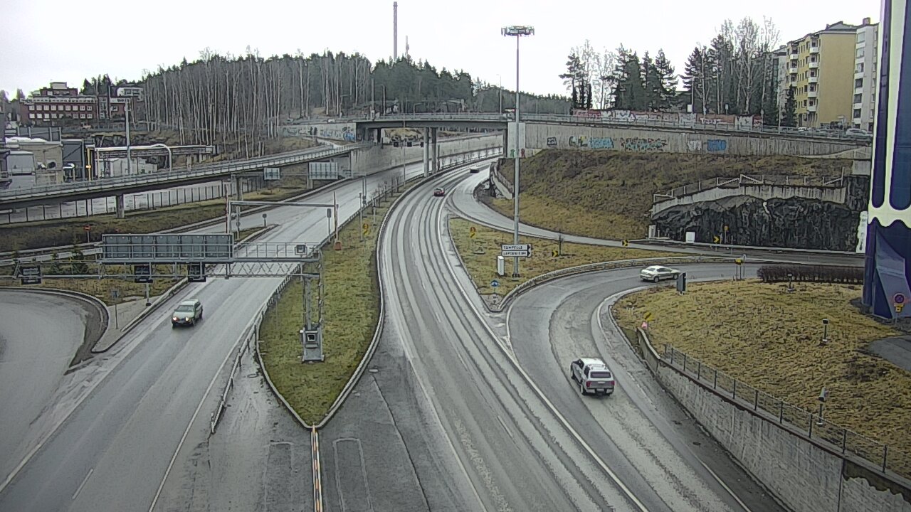 Weather Camera Image Väg 12 Tammerfors, Rantatunneli Armonkallio, Tampere, Pirkanmaa