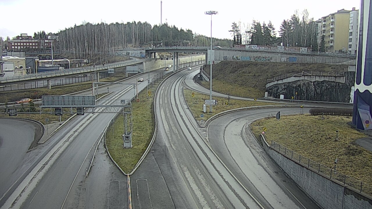 Weather Camera Image Väg 12 Tammerfors, Rantatunneli Armonkallio, Tampere, Pirkanmaa