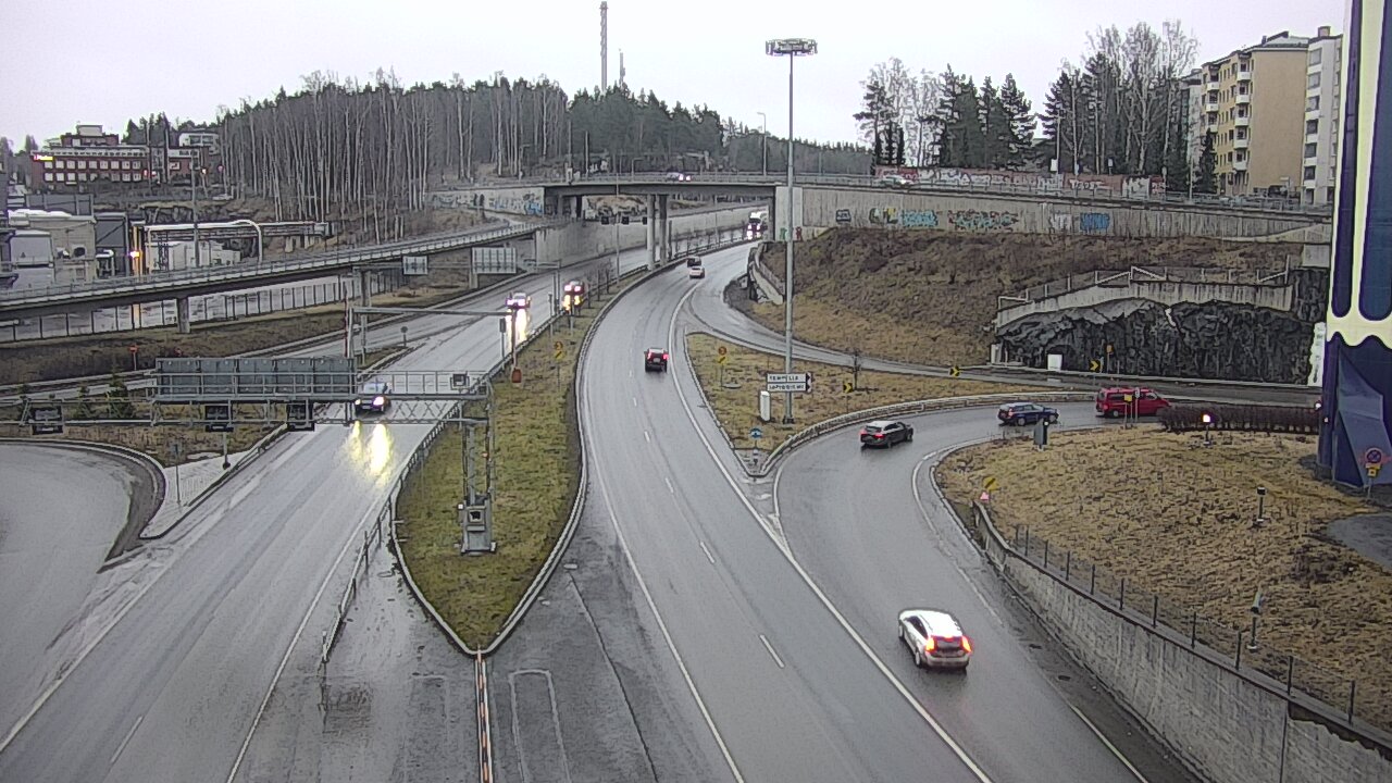 Weather Camera Image Väg 12 Tammerfors, Rantatunneli Armonkallio, Tampere, Pirkanmaa