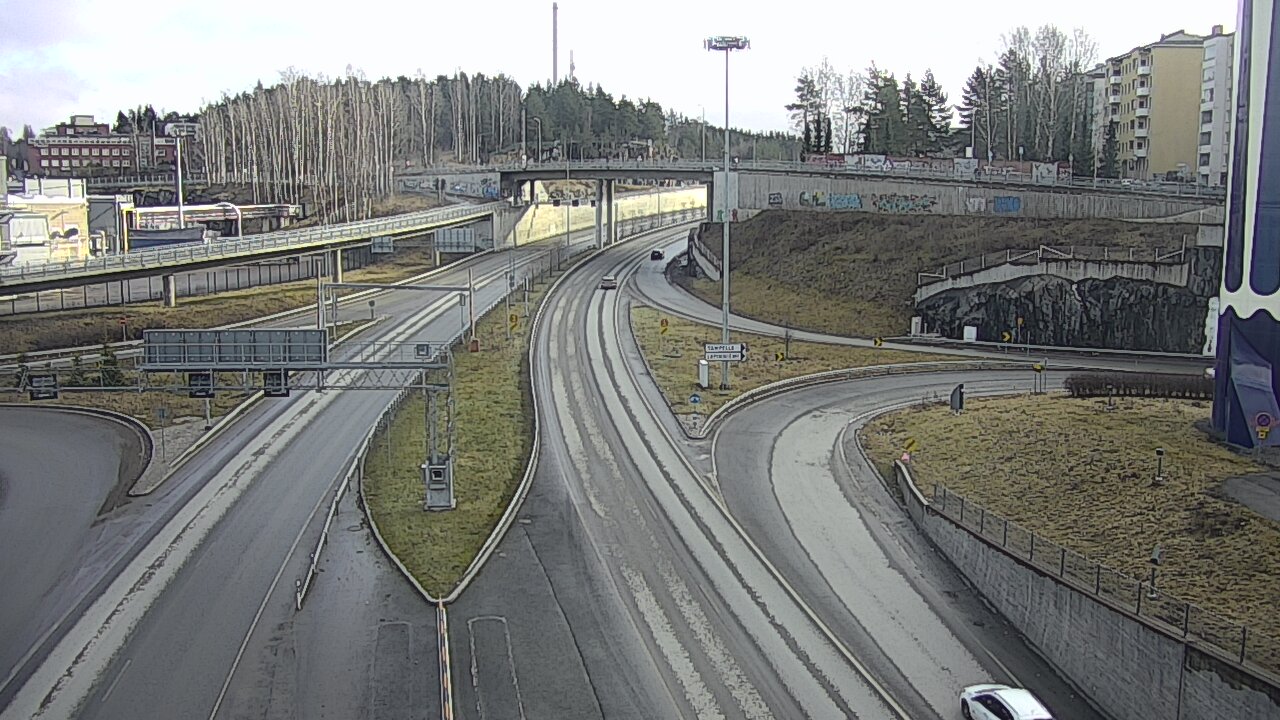 Weather Camera Image Väg 12 Tammerfors, Rantatunneli Armonkallio, Tampere, Pirkanmaa
