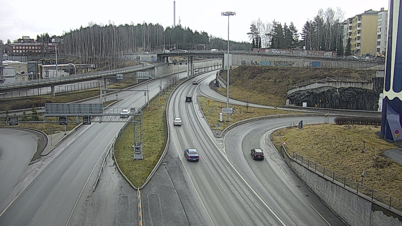 Weather Camera Image Väg 12 Tammerfors, Rantatunneli Armonkallio, Tampere, Pirkanmaa