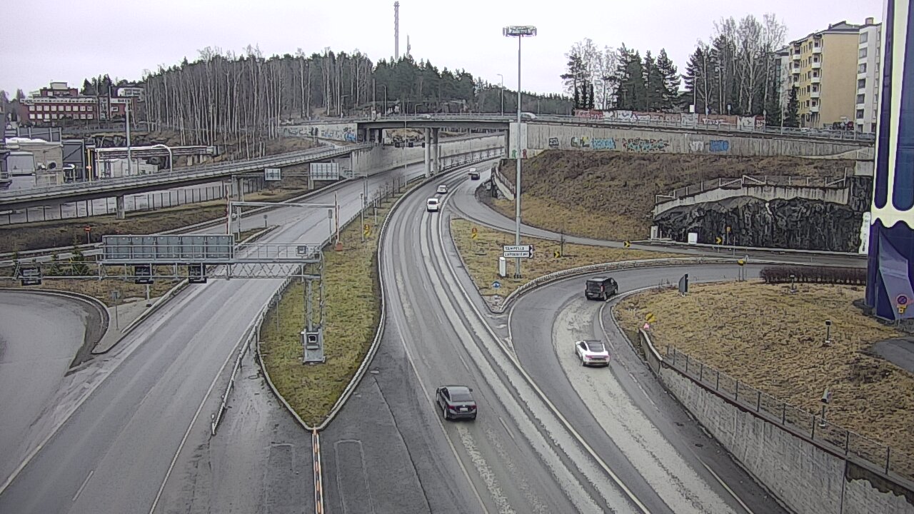 Weather Camera Image Väg 12 Tammerfors, Rantatunneli Armonkallio, Tampere, Pirkanmaa