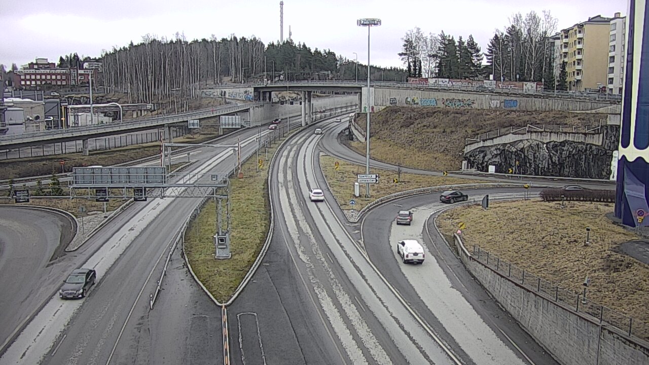 Weather Camera Image Väg 12 Tammerfors, Rantatunneli Armonkallio, Tampere, Pirkanmaa