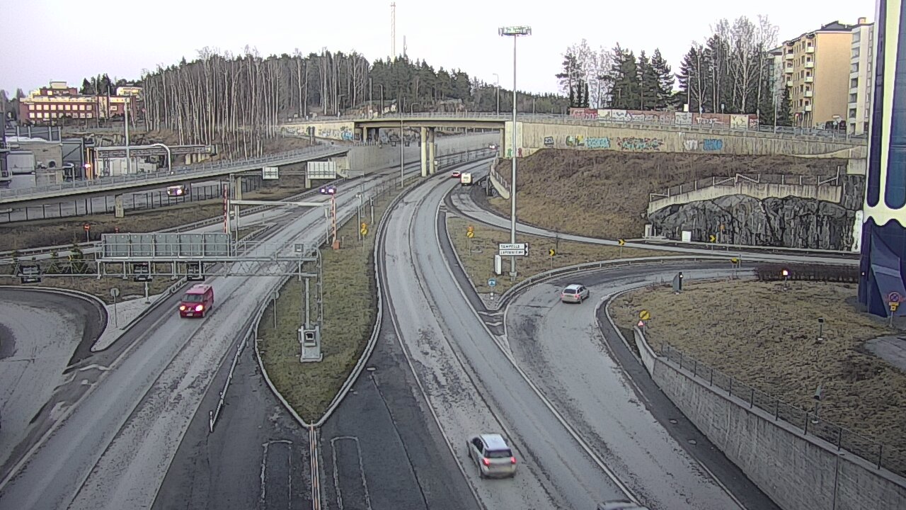 Weather Camera Image Väg 12 Tammerfors, Rantatunneli Armonkallio, Tampere, Pirkanmaa