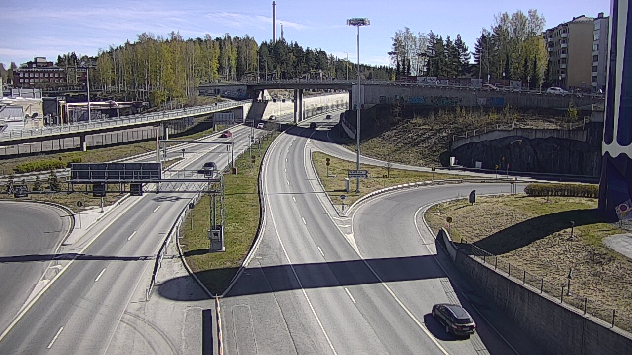 Weather Camera Image Väg 12 Tammerfors, Rantatunneli Armonkallio, Tampere, Pirkanmaa