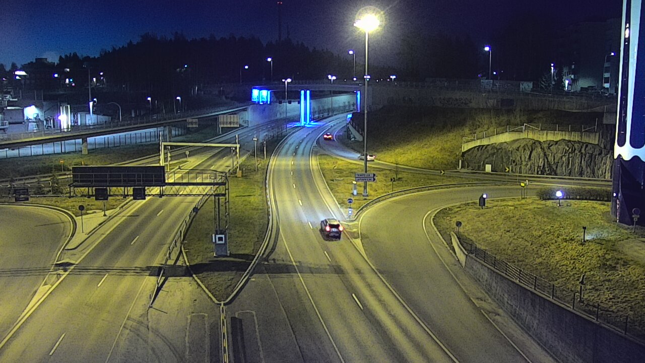 Weather Camera Image Väg 12 Tammerfors, Rantatunneli Armonkallio, Tampere, Pirkanmaa