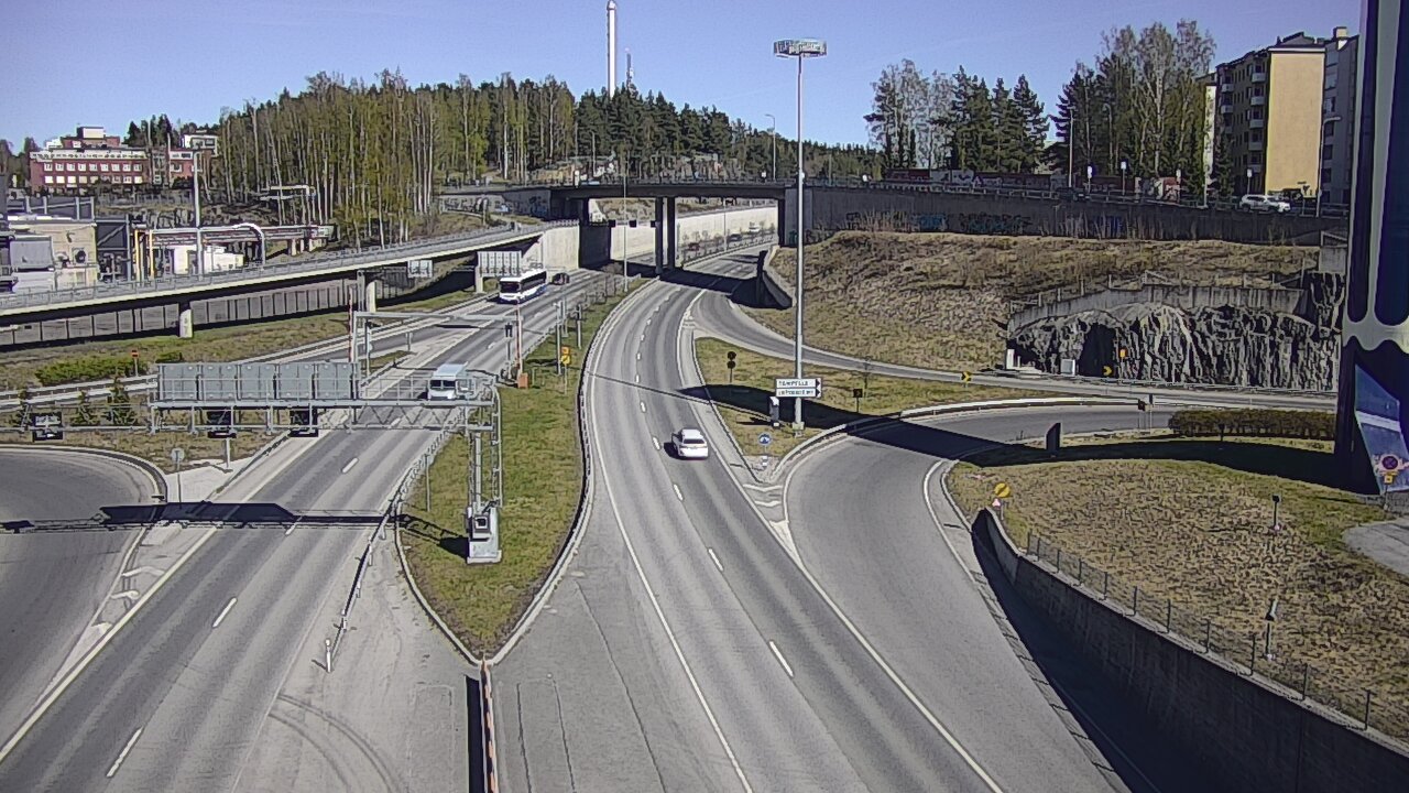 Weather Camera Image Väg 12 Tammerfors, Rantatunneli Armonkallio, Tampere, Pirkanmaa