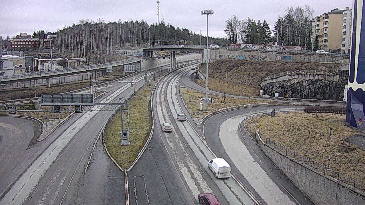 Weather Camera Image Väg 12 Tammerfors, Rantatunneli Armonkallio, Tampere, Pirkanmaa