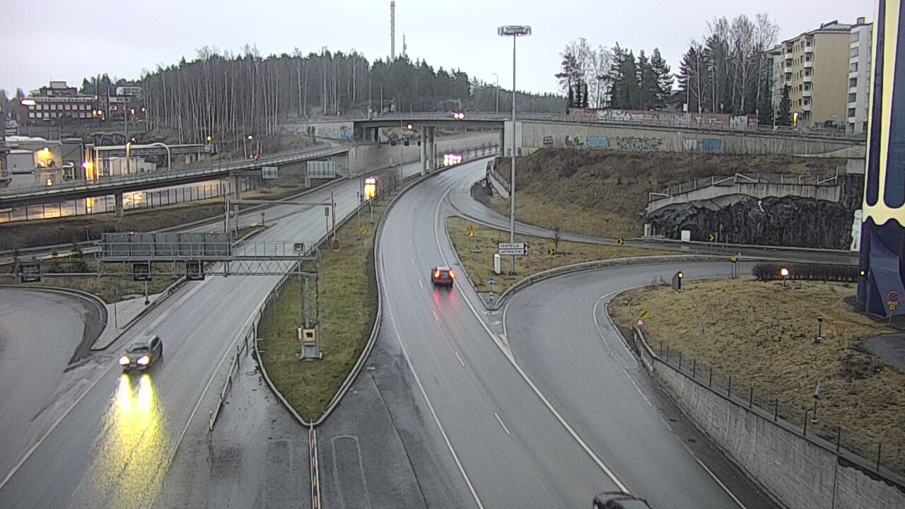 Weather Camera Image Väg 12 Tammerfors, Rantatunneli Armonkallio, Tampere, Pirkanmaa