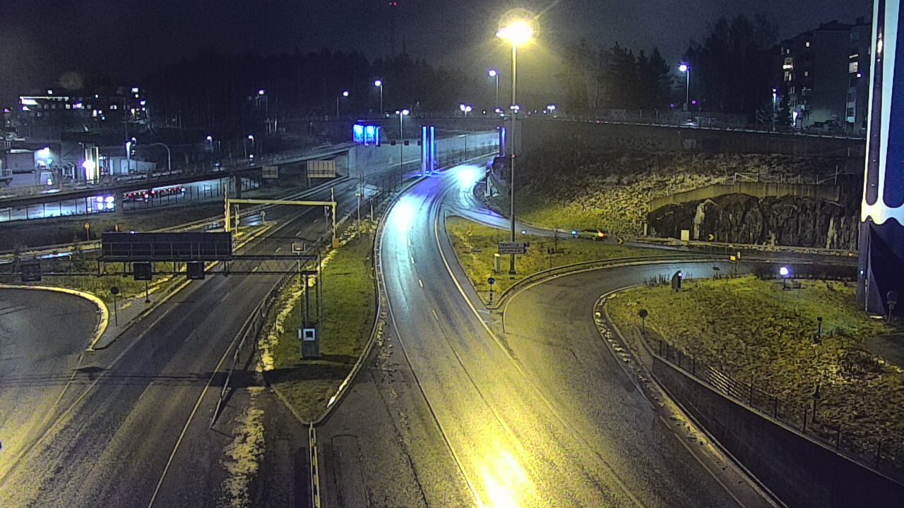 Weather Camera Image Väg 12 Tammerfors, Rantatunneli Armonkallio, Tampere, Pirkanmaa