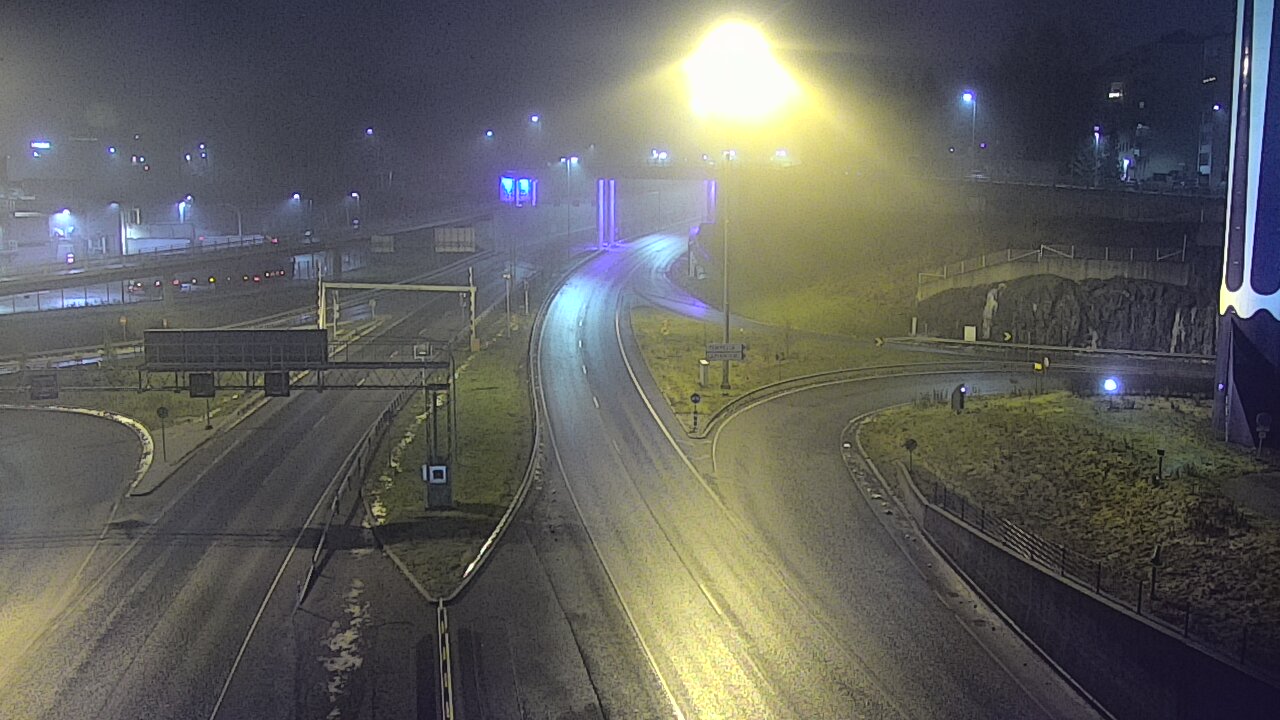 Weather Camera Image Väg 12 Tammerfors, Rantatunneli Armonkallio, Tampere, Pirkanmaa
