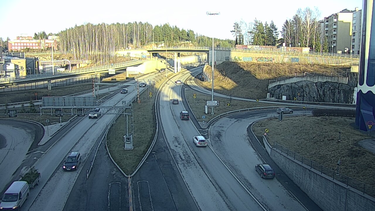 Weather Camera Image Väg 12 Tammerfors, Rantatunneli Armonkallio, Tampere, Pirkanmaa
