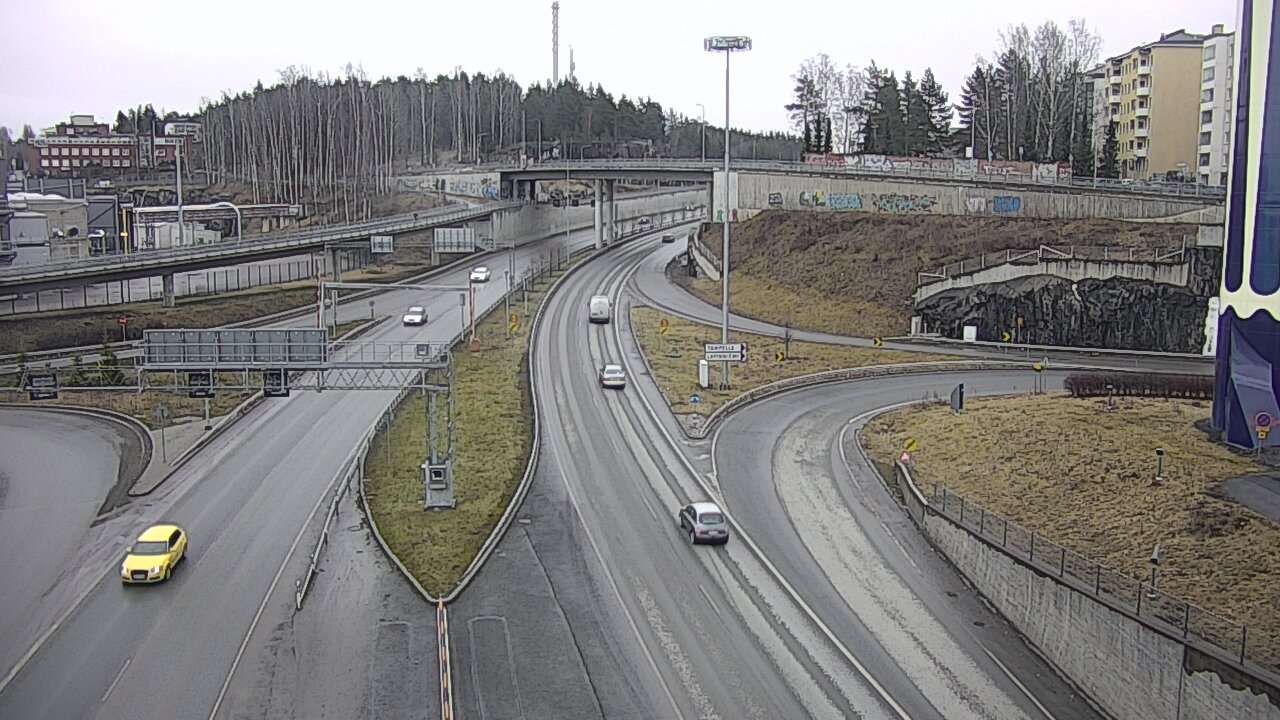 Weather Camera Image Väg 12 Tammerfors, Rantatunneli Armonkallio, Tampere, Pirkanmaa