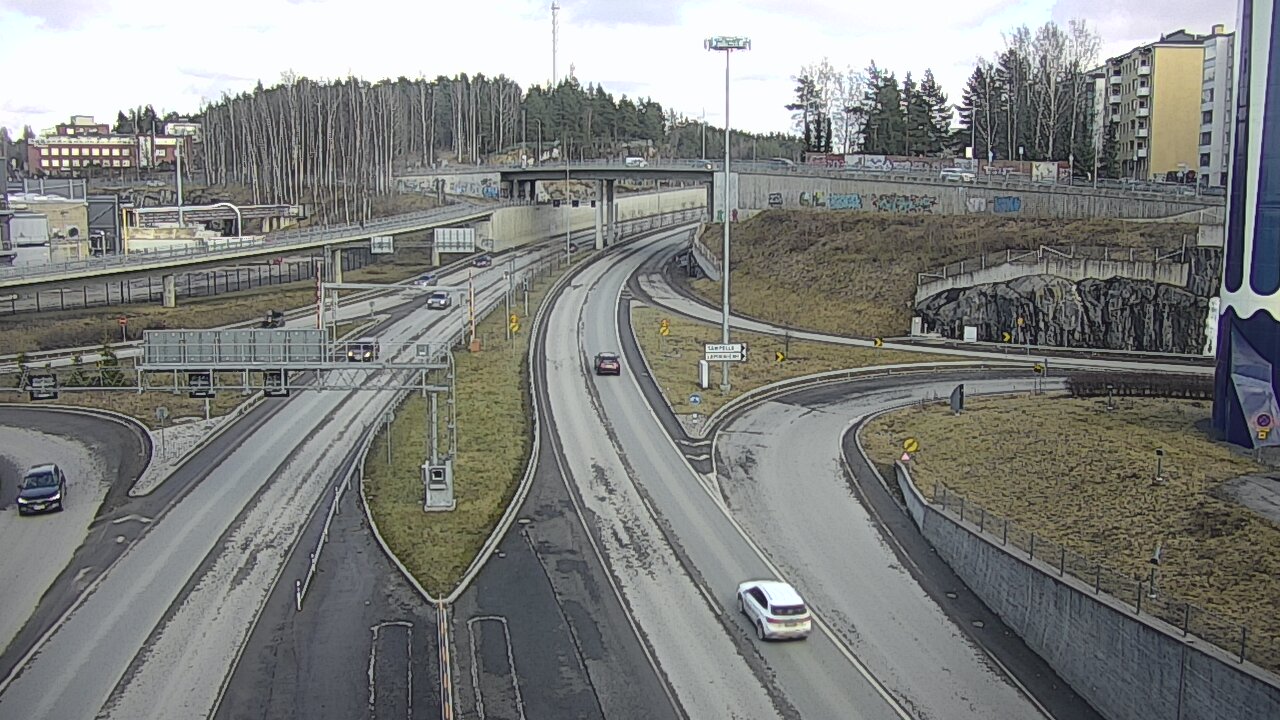 Weather Camera Image Väg 12 Tammerfors, Rantatunneli Armonkallio, Tampere, Pirkanmaa