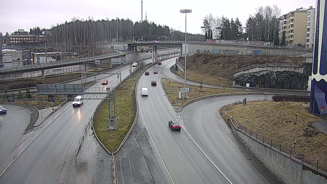 Weather Camera Image Väg 12 Tammerfors, Rantatunneli Armonkallio, Tampere, Pirkanmaa