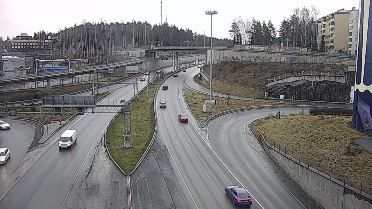 Weather Camera Image Väg 12 Tammerfors, Rantatunneli Armonkallio, Tampere, Pirkanmaa