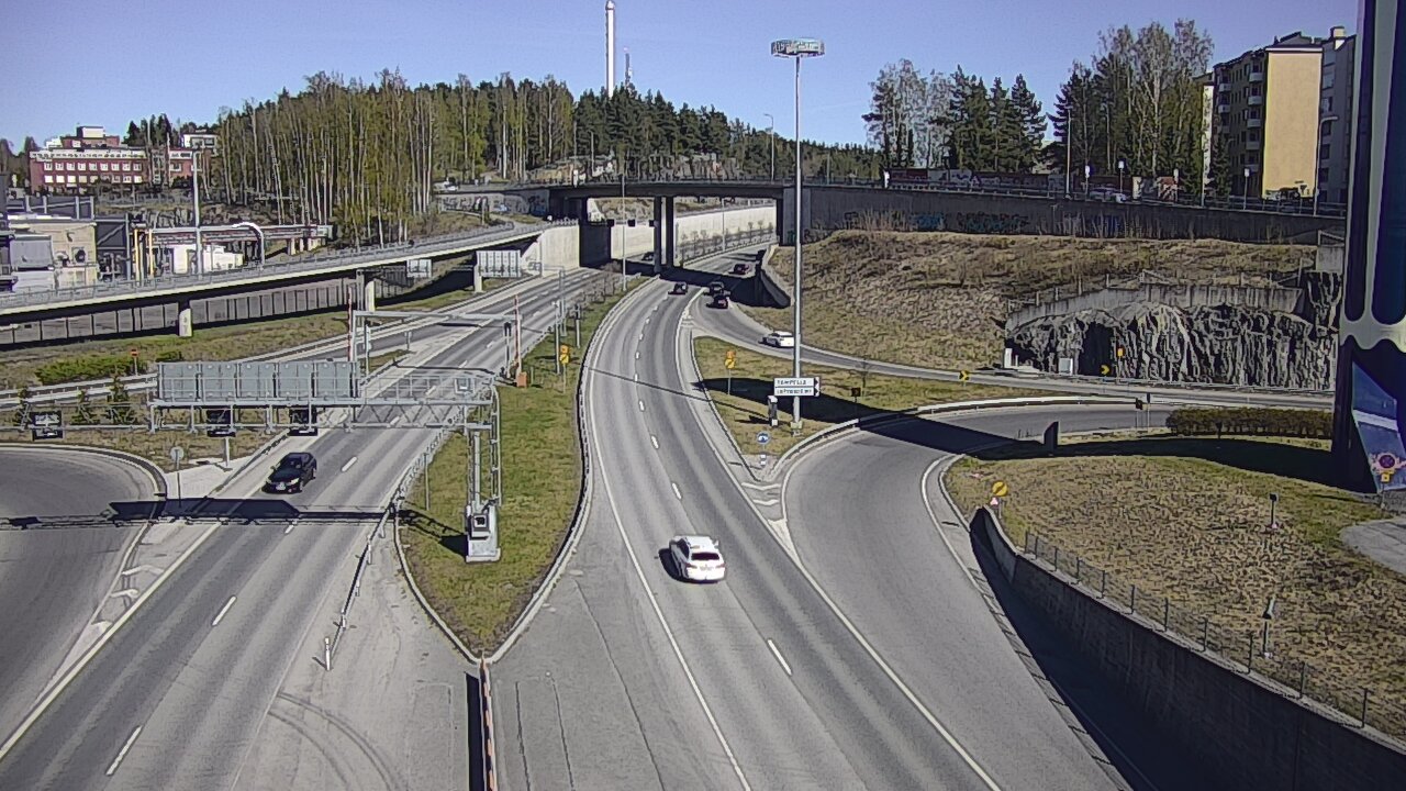 Weather Camera Image Väg 12 Tammerfors, Rantatunneli Armonkallio, Tampere, Pirkanmaa