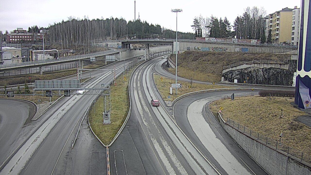 Weather Camera Image Väg 12 Tammerfors, Rantatunneli Armonkallio, Tampere, Pirkanmaa